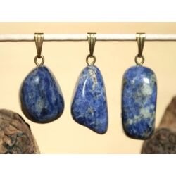 Sodalith Trommelstein Anh&auml;nger &Ouml;se (Kinderprojekt)