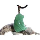 Aventurin gr&uuml;n "Hund" Schmuckstein...