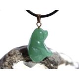 Aventurin gr&uuml;n "Hund" Schmuckstein...