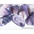 Chevron-Amethyst (Amethystquarz) Wassersteine-Sonderqualität / XL-XXL Trommelsteine roh - ca. 100 g - Restbestand -