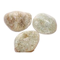 Aventurin wei&szlig; (Muskovit-Quarzit) Trommelsteine - Sonderqualit&auml;t - ca. 2,7 - 3 cm / ca. 15 - 18 g