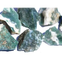 Moosachat gr&uuml;n Rohsteine - ca. 50 g