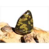 Porphyrit mit Epidot grün Trommelstein -...