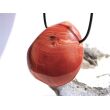 Karneolachat (gebr.) XXXL Trommelstein / Schmuckstein gebohrt (Carneol) - AA-Sonderqualität - ca. 4,9 cm x 4 cm x 1,9 cm
