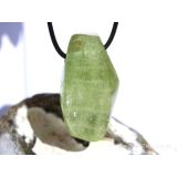 Heliodor (Beryll) XXL Schmuckstein / Kristallstab gebohrt - AA-Sonderqualität - Rarität - Handarbeit - ca. 4,5 cm x 2,8 cm x 1,5 cm