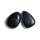 Silberobsidian Scheibensteine - ca. 3,4 cm / ca. 10-11g/St