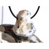 Schlangenhautachat Trommelstein gebohrt - Sonderqualit&auml;t - ca. 3,3 cm x 2,7 cm x 1,6 cm