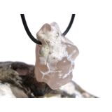 Schlangenhautachat Trommelstein gebohrt -...