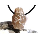 Schlangenhautachat Trommelstein gebohrt - Sonderqualit&auml;t - ca. 3 cm x 2,3 cm x 1,4 cm (GKS)