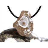 Schlangenhautachat Trommelstein gebohrt - Sonderqualit&auml;t - ca. 3 cm x 2,3 cm x 1,4 cm (GKS)