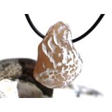 Schlangenhautachat Trommelstein gebohrt - Sonderqualit&auml;t - ca. 3,3 cm x 2,3 cm x 1,9 cm (GKS)