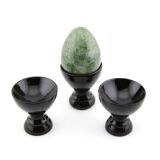 Eierbecher / Halter für Edelstein-Eier schwarz - ca....