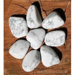 Magnesit Wassersteine-Sonderqualit&auml;t / Trommelsteine roh - ca. 100 g