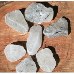 Turmalinquarz Wassersteine-Sonderqualit&auml;t / Rohsteine extra angetrommelt - ca. 50 g (GKS)