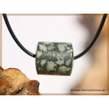 Chrysanthemenstein Schmuckstein Zylinder gebohrt -...