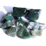 Moosachat hellgr&uuml;n Trommelsteine - sch&ouml;ne...