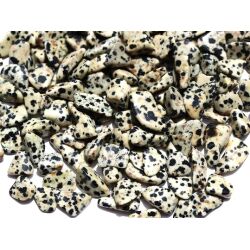 Dalmatinerstein / Dalmatinerjaspis Trommelsteine mini (S) - Sonderqualit&auml;t - ca. 0,8 - 2,5 cm / ca. 50 g