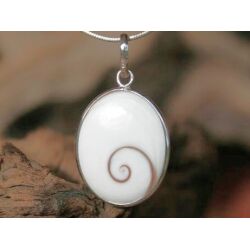 Shiva-Auge / Scheibenstein oval in 925iger Silber gefa&szlig;t, Silber&ouml;se Schmuckdose - ca. 3,4 cm x 2,1 cm x 0,6 cm