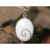 Shiva-Auge / Scheibenstein oval in 925iger Silber gefa&szlig;t, Silber&ouml;se Schmuckdose - ca. 3,4 cm x 2,1 cm x 0,6 cm