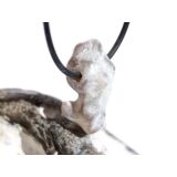 Schlangenhautachat Trommelstein gebohrt - Sonderqualit&auml;t - ca. 2,7 cm x 1,4 cm x 1,3 cm