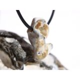 Schlangenhautachat Trommelstein gebohrt - Sonderqualit&auml;t - ca. 2,7 cm x 1,4 cm x 1,3 cm