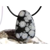 Schneeflockenobsidian Trommelstein / Scheibenstein...