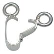 Donuthalter Scharnier-Clip, 925iger Silber, glänzend für 30 mm Donuts (bis ca. 5 mm Dicke)