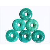 Amazonit dunkel Donut Edelstein 30 mm (5-6 mm stark)