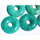 Amazonit dunkel Donut Edelstein 30 mm (5-6 mm stark)