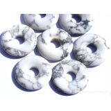 Magnesit Donut Edelstein 30 mm (4-6 mm stark)