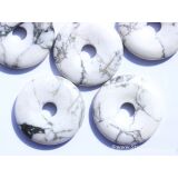 Magnesit Donut Edelstein 40 mm (7 mm stark)