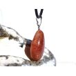 Sonnenstein Trommelstein / Schmuckstein Anhänger Silberöse - AA-Sonderqualität - ca. 3,3 cm x 1,6 cm x 1 cm