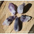 Chevron-Amethyst (Amethystquarz) Wassersteine-Sonderqualit&auml;t / Rohsteine extra angetrommelt - ca. 100 g (GKS)