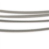 Stahlreifen / Halsreif mit Drehverschluss - stahlgrau / silber - 4 d&uuml;nne Kordeln - ca. 45 cm -