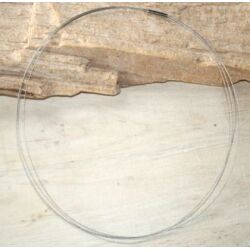 Stahlreifen / Halsreif mit Drehverschluss - stahlgrau / silber - 4 d&uuml;nne Kordeln - ca. 42 cm -