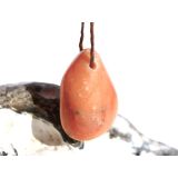 Aprikosencalcit (Calcit apricot) Schmuckstein gebohrt -...