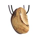 Landschaftsjaspis XXXL Trommelstein gebohrt -...