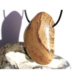 Landschaftsjaspis XXXL Trommelstein gebohrt -...