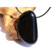 Regenbogenobsidian XXL Trommelstein gebohrt - ca. 4,4 cm x 2,6 cm x 1,1 cm