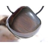 Regenbogenobsidian Trommelstein / Schmuckstein gebohrt - AA-Sonderqualität - ca. 3 cm x 3,1 cm x 2,5 cm