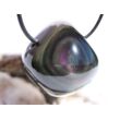 Regenbogenobsidian Trommelstein / Schmuckstein gebohrt - AA-Sonderqualität - ca. 3 cm x 3,1 cm x 2,5 cm