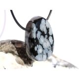Schneeflockenobsidian Trommelstein / Scheibenstein...