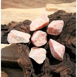 Calcit rotorange (Orchideencalcit) Wassersteine-Sonderqualität / Rohsteine extra angetrommelt - ca. 50 g