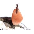 Aprikosencalcit (Calcit apricot) Schmuckstein gebohrt - ca. 2,9 cm x 2 cm x 1,4 cm