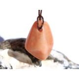 Aprikosencalcit (Calcit apricot) Schmuckstein gebohrt -...