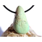 Chrysopras Trommelstein gebohrt - ca. 3,3 cm x 1,8 cm x 1,4 cm