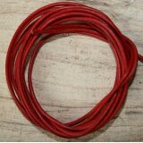 Ziegenlederband rot (fein-weich), ca. 1,4 mm Durchm., ca....