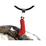 Koralle rot Anh&auml;nger Silber&ouml;se Schmuckdose -...