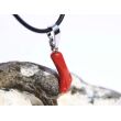 Koralle rot Anhänger Silberöse Schmuckdose - Sonderqualität - Rarität - ca. 3,1 cm x 0,9 cm x 0,5 cm