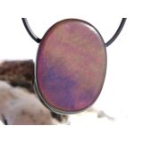 Regenbogenobsidian Schmuckstein Cabochon gebohrt - AA-Sonderqualität - ca. 3,2 cm x 2,4 cm x 1,8 cm